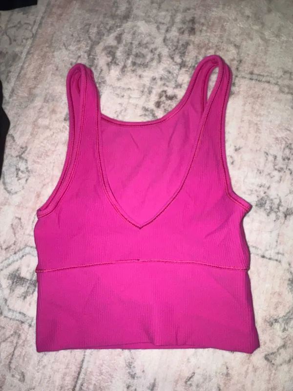 Lululemon Power Pivot Tank Sonic Pink - Image 2