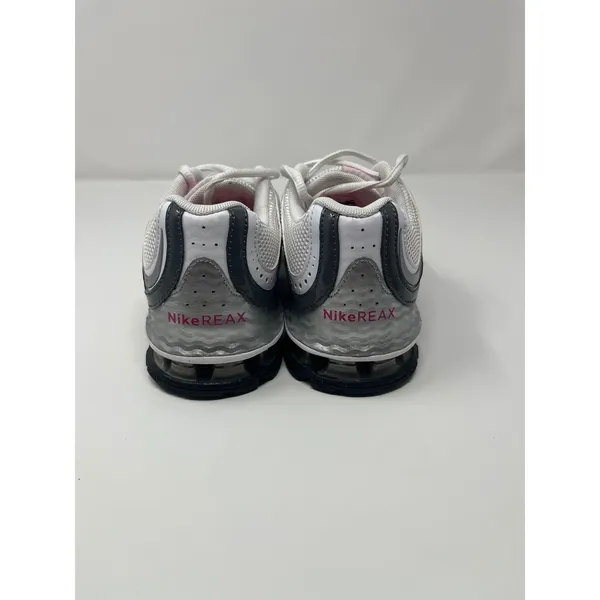 Nike Reax Run 5 Running Shoes Women 5 White Metallic Silver Pink Y2K Retro Gym - Image 4