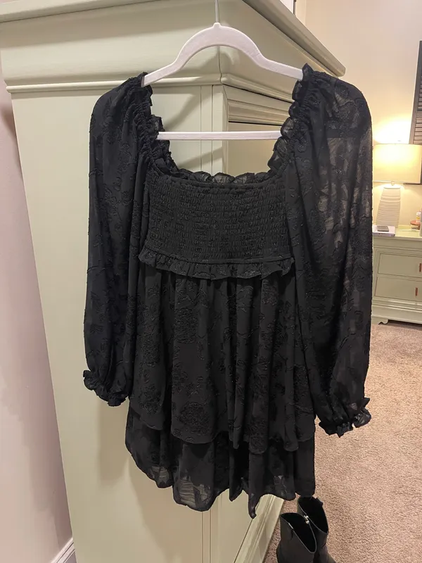 Altar'd State Dress Black Long Sleeve - Image 2