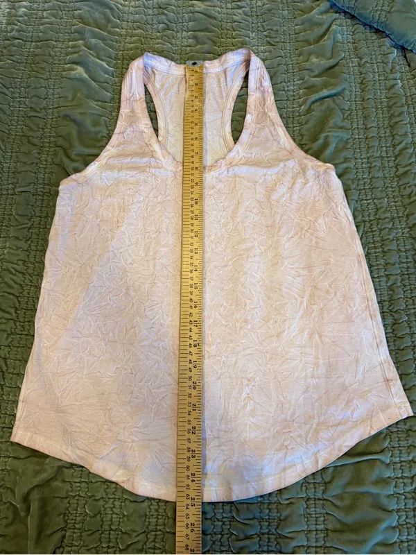 lululemon Love Tank *Pleated Peach Pima Cotton Racerback Tank Size 8 - Image 5