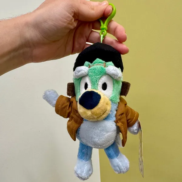 Disney Bluey Halloween Bundle 2 Backpack Purse Clip Plush Charm Bat Frankenstein - Image 5