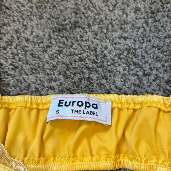 Europa Yellow Slip Dress - Image 2