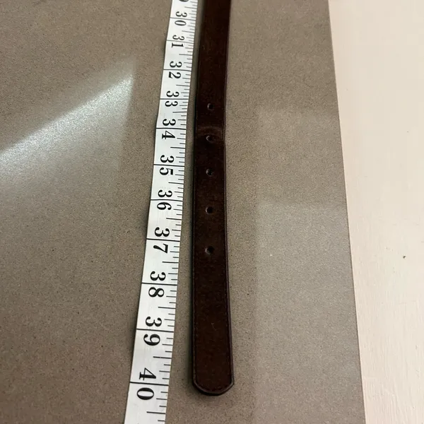 Belt Genuine Leather Brown and Silver Leather Belt-unisex - Image 6