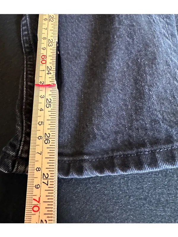 Abercrombie & Fitch High Rise Black Jeans Size 31 Short Straight - Image 11