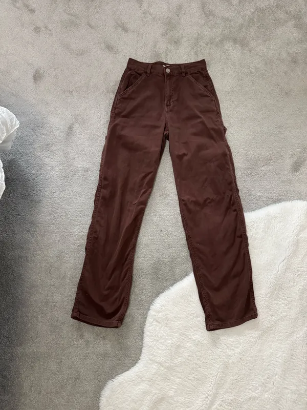Garage Brown Cargo Pants Baggy - Image 2