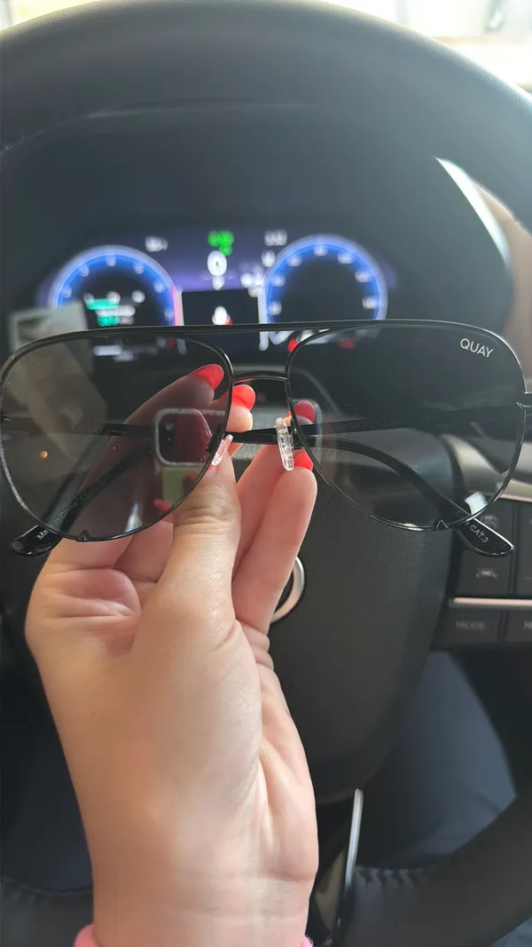 Quay Australia Sunglasses Black Aviator - Image 2