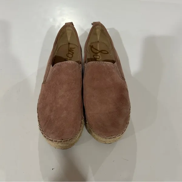 Sam Edelman Pink Carrin Velvet Platform Espadrille Slip On Shoes Size‎ 7 - Image 2