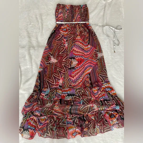 Fun & Flirt Bohemian Hi-Low Maxi Dress Size Medium. - Image 8