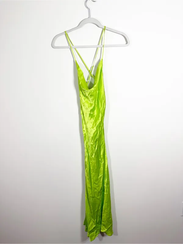 Rat and Boa Lima Dress Lime Green Small - Image 5
