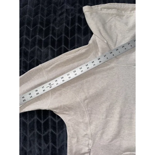 Lululemon Rest Day Pullover Light Pink Cowl Neck Zip Pockets Long Sleeve Size 6 - Image 8