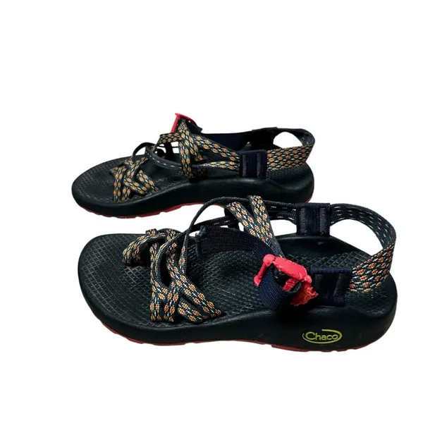 Chacos ZX/2‎ Black Yellow & Pink Sport Sandals Size 6 - Image 2