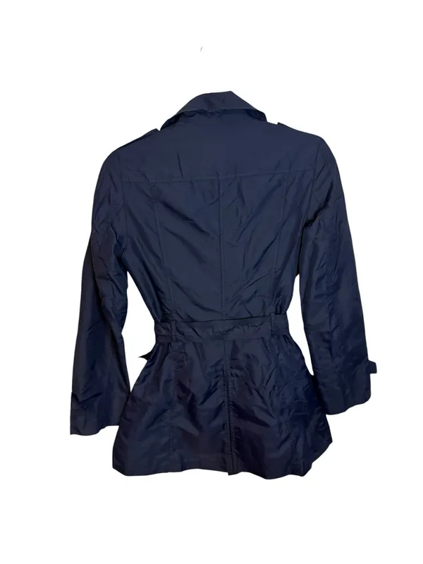 MNG Suit Y2K Navy Blue Raincoat Size XS - Image 2