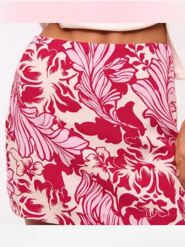 Abercrombie Curve Love Linen Blend Skort - Image 2