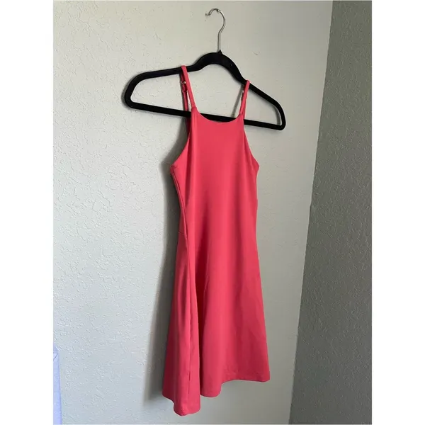 Girlfriend Collective Naomi Workout Tennis Dress Size XS Red Lava - Image 5