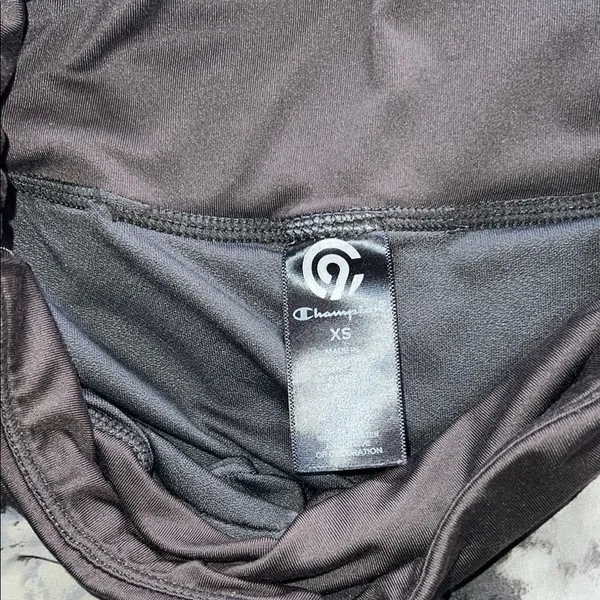 Champion‎ Black and Gray Athletic Shorts with Camo Pattern - Image 2