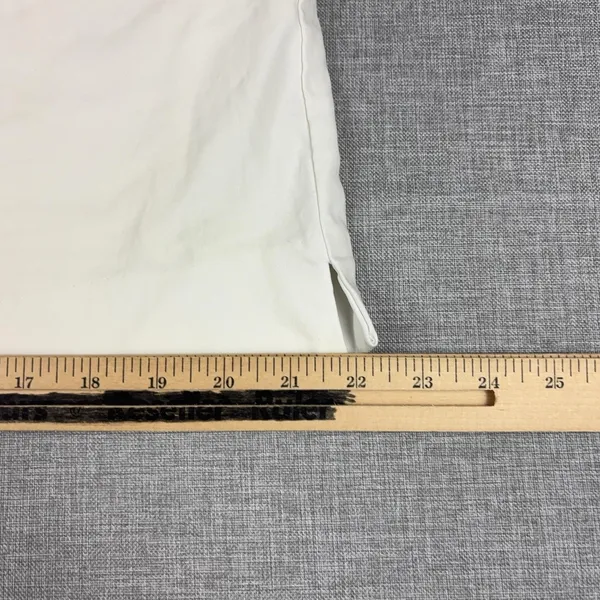 Peck‎ & Peck Skirt Womens 8 White Twill Pencil Short Pockets Anthropologie - Image 4