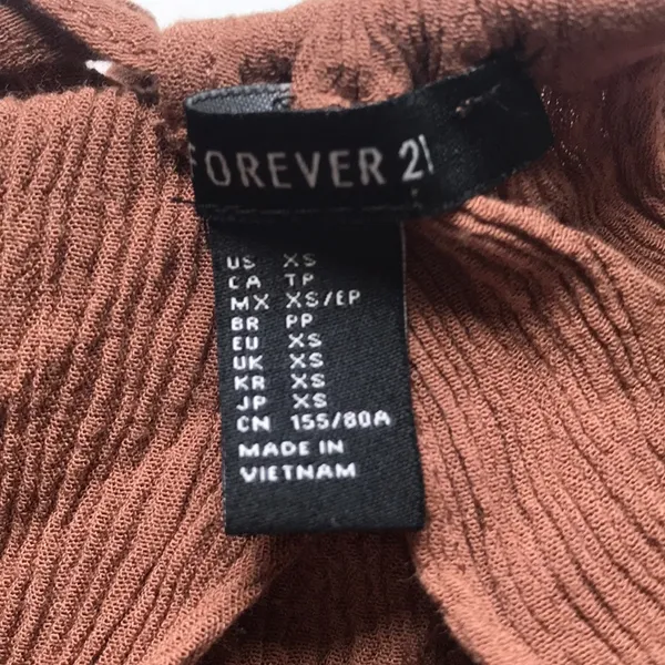 Forever 21 High Neck Chestnut Crepe Maxi Dress - Image 6