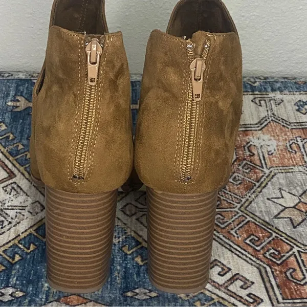 Zigi Girl Fall Brown Open Peep Toe Heel Boots Women’s Size 11M - Image 5