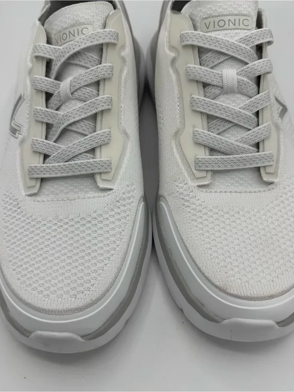 Vionic Hayward Neutral White‎ Knit Walking Sneakers women’s size 12 wide NEW - Image 2