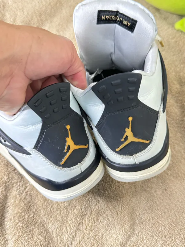 Nike Air Jordan 4 Retro Platinum Gold Mens Size 6.5 - Image 7
