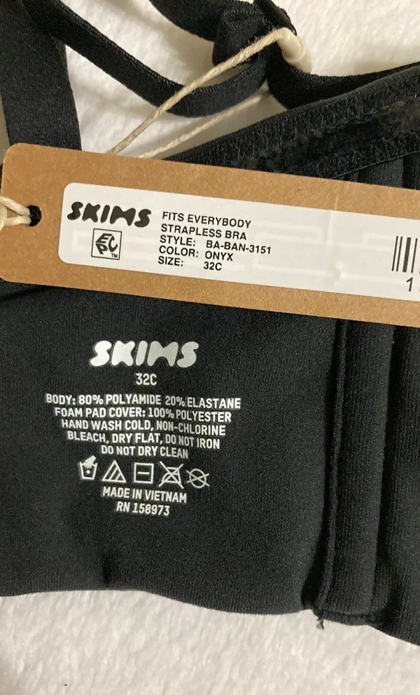 SKIMS Fits Everybody Strapless Bra 32C - Image 5