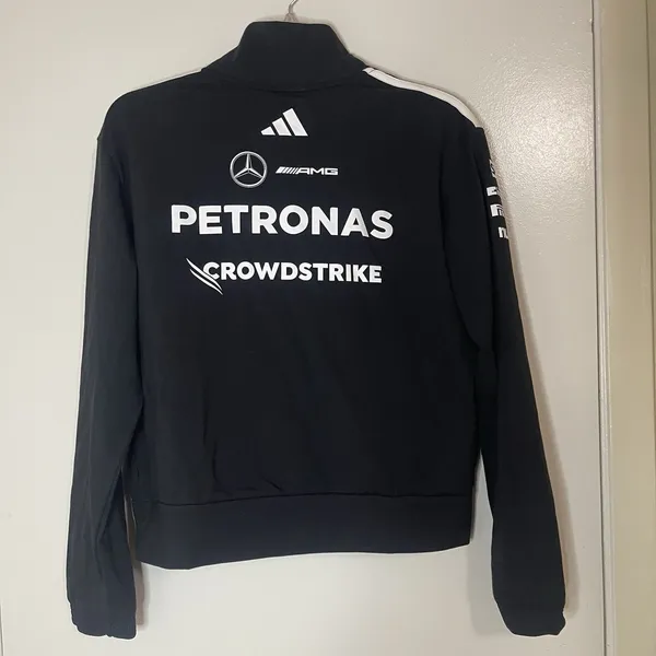 NEW Adidas Mercedes AMG Petronas Formula 1 Team Engineers Quarter Zip sweatshirt - Image 6