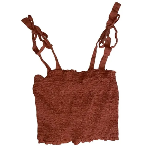 Abercrombie & Fitch Ruched Crop Top Size S - Image 2
