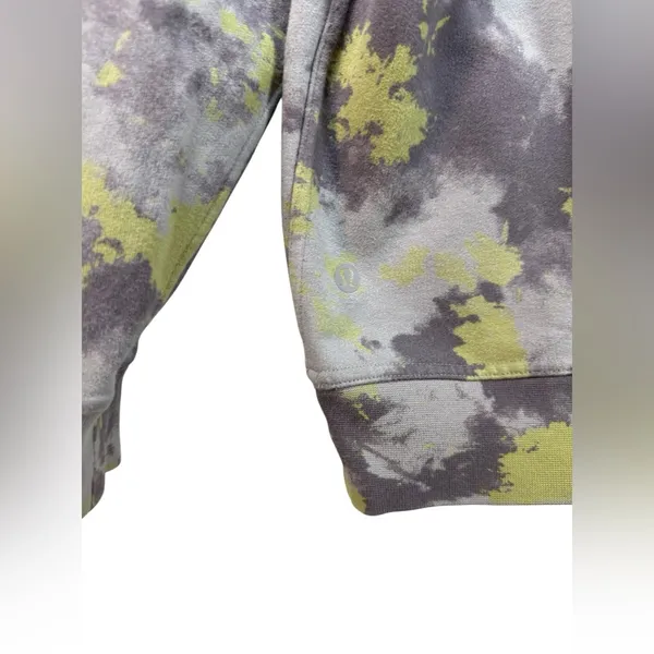 Lululemon All Yours Hoodie Size 8 Orbital Tie Dye‎ Mauve Grey - Image 9