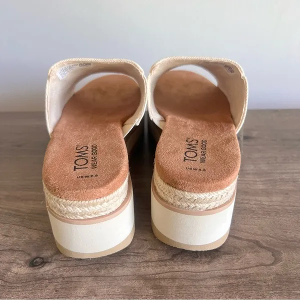 TOMS NEW Women's Adria Platform Slide Sandals Size 8.5 - Image 6