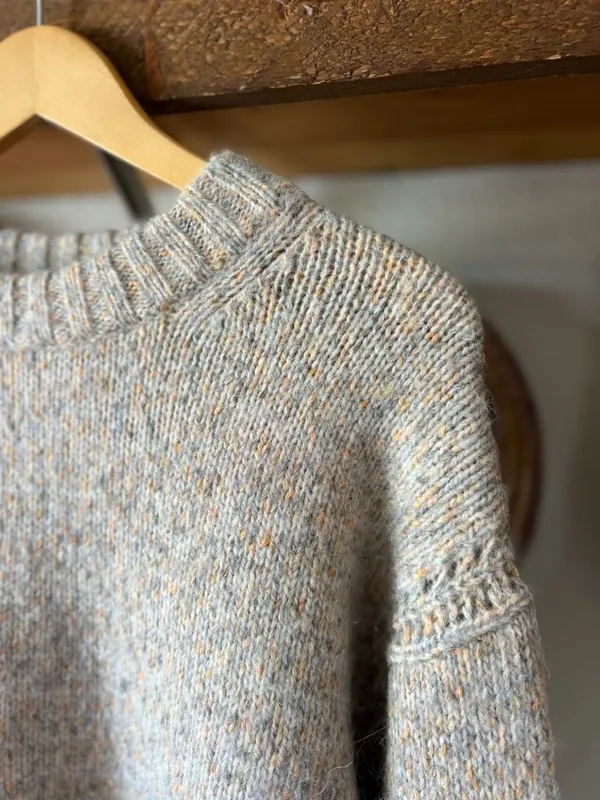NWT J. Crew Speckled heather oat Relaxed Wool/Alpaca blend crewneck pullover Sma - Image 5