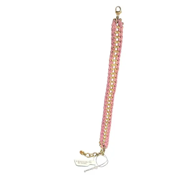 Chan Luu Purple Mauve Pink Goldtone Chain Link Boho Bracelet - Image 3