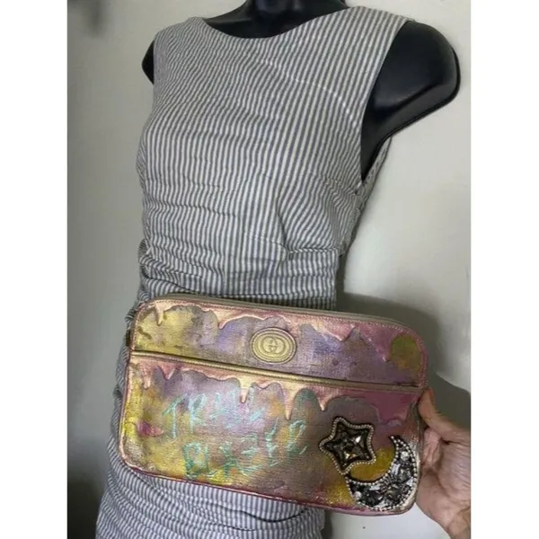 Gucci Purple Pink Gold W Vintage Customized By W S - Image 8