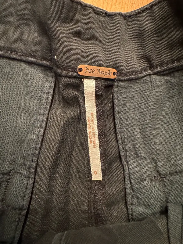 Free People Black Chino Shorts - Image 3
