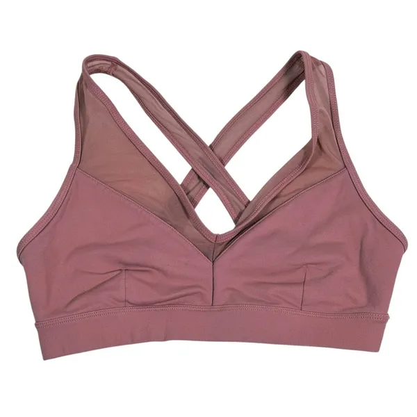 Alo Airlift Mesh Just Right Sports Bra Size S Pink Mauve Pilates Gym Yoga Sporty - Image 2