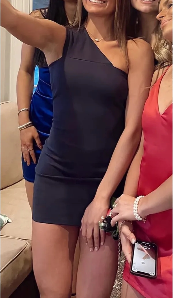 Revolve superdown Mini Dress Navy Blue - Image 3