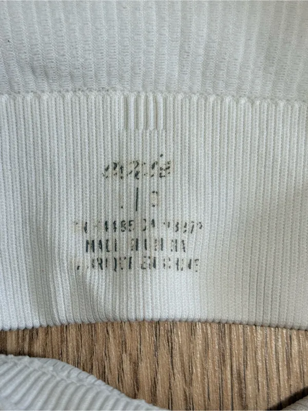 aerie‎ Ribbed Scoop Sports Bralette - Cream/White - Image 3