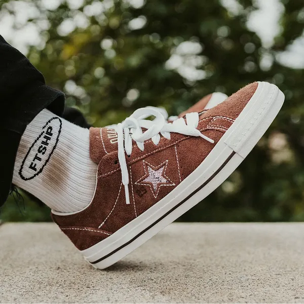 Converse CONS x‎ Quartersnacks One Star Pro shoe dark clove brown sz 7.5 / 9 wms - Image 2