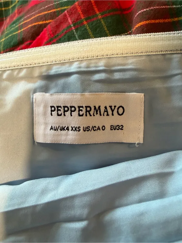 Peppermayo Full-Length Strapless Light Blue Maxi Dress Size 0 - Image 3