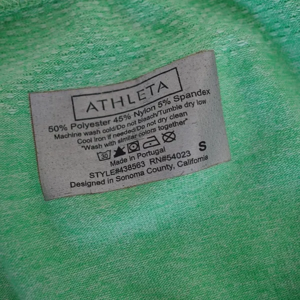 Athleta‎ Green Ruched Performance Top Size S - Image 9