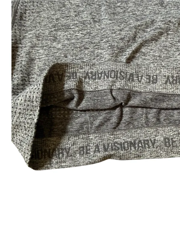 Gymshark Women Vital Crop Top Size Small Grey Seamless Long Sleeve Athletic - Image 7
