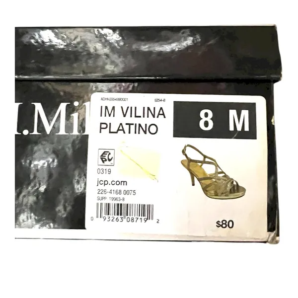 I. Miller Silver Strappy Women's Dressy Party Sandals size 8 new‎ - Image 4