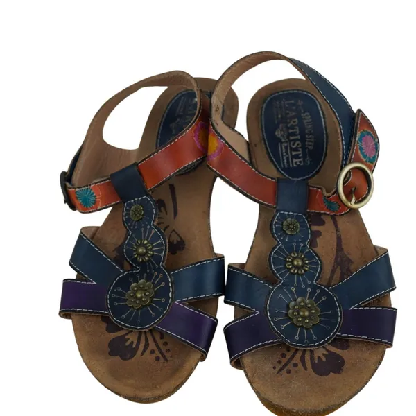 Spring Step L'Artiste Hemlock Women Leather Strappy Sandals Size‎ 36 - Image 10