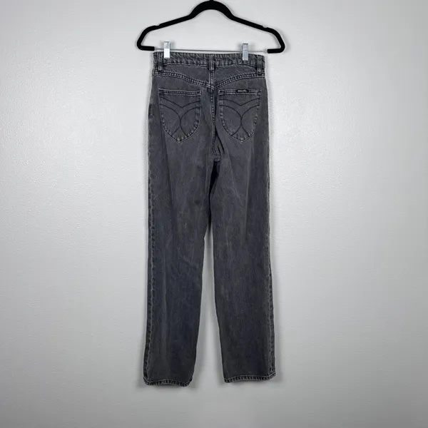 Rollas Womens Classic Straight High Rise Jeans Grey Size 26 - Image 5
