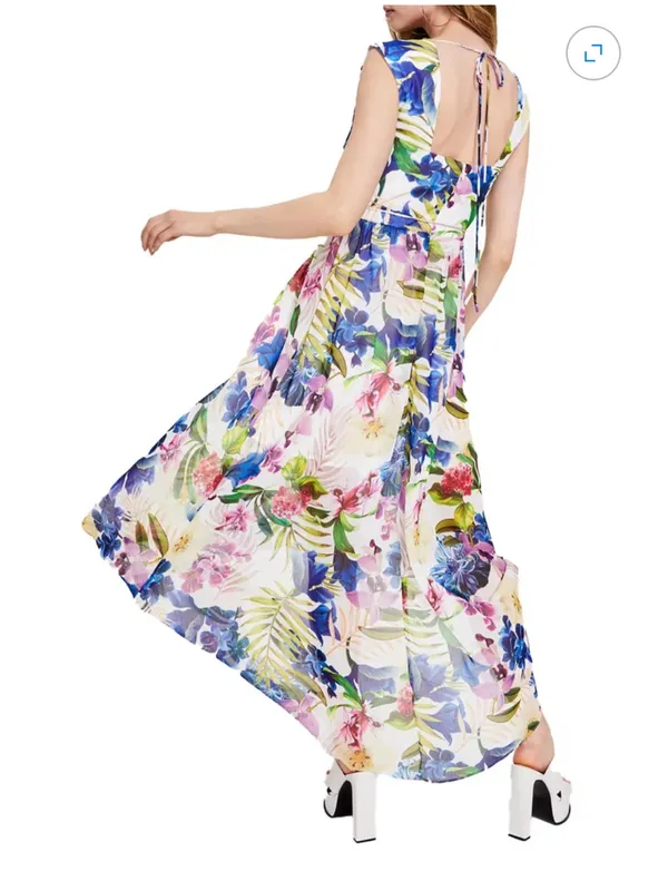 NWT $158 • Guess • Maxi Dress • Gilda • Floral Print • Small - Image 2