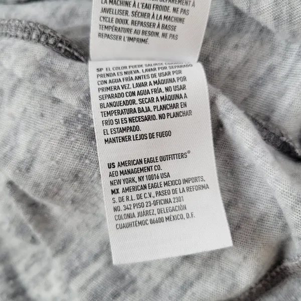 American Eagle Outfitters Women‎ Gray Black Favorite T Shirt Size S - Image 9