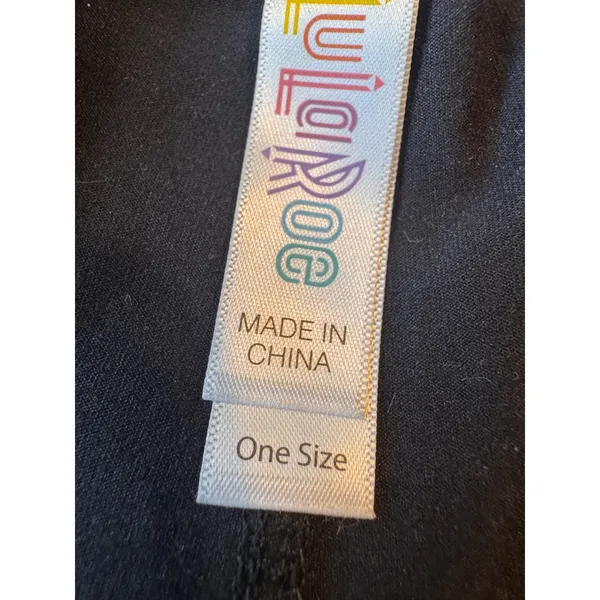 LuLaRoe Leggings Black High Waisted One‎ Size Buttery Soft - Image 3