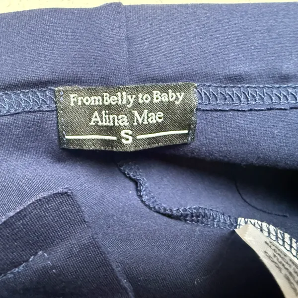 Alina Mae Maternity Women Size Small‎ Navy Blue Cropped Pants - Image 5