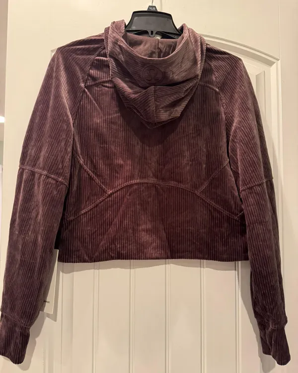 Lululemon Scuba Hoodie-Velvet Cord- Brown - Image 3