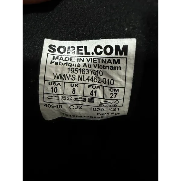 Sorel Explorer II Joan Waterproof Winter Boots Black Women's Size‎ 10 - Image 9