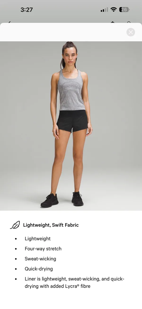 Lululemon Speed Up 2.5" Low-Rise Shorts - Image 8
